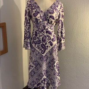 Talbots paisley dress 8P